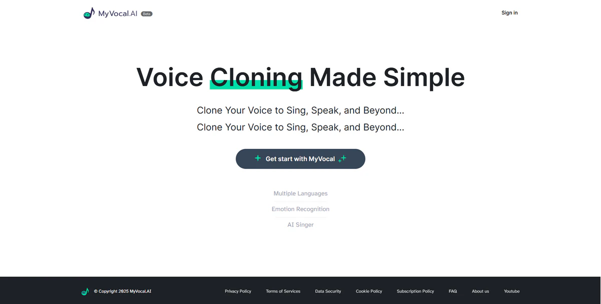 MyVocal.AI简介