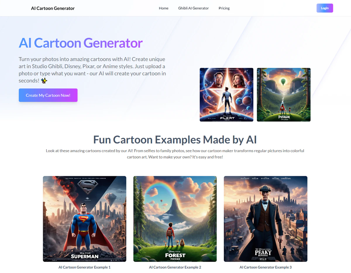 AI Cartoon Generator 简介